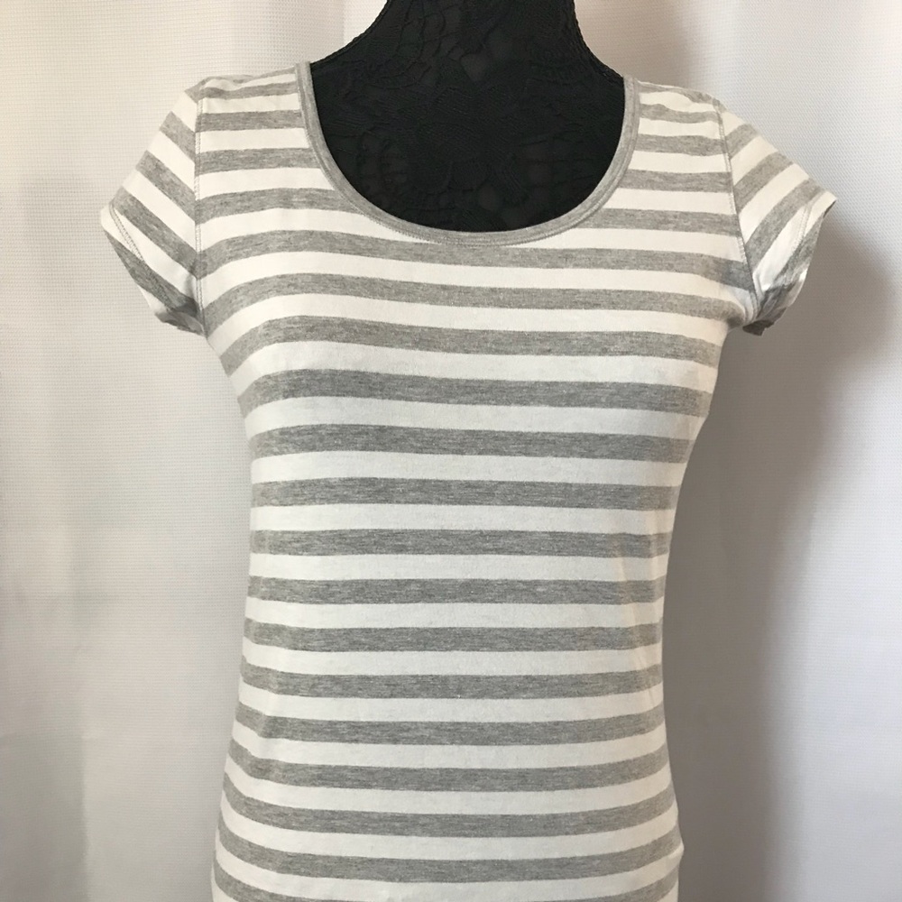 H&M L.O.G.G. Gray/White Tee Shirt